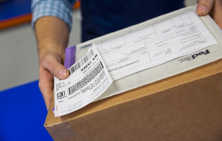 Man with package